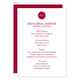 Red Circle Initials Menu Cards Image 1 of 7